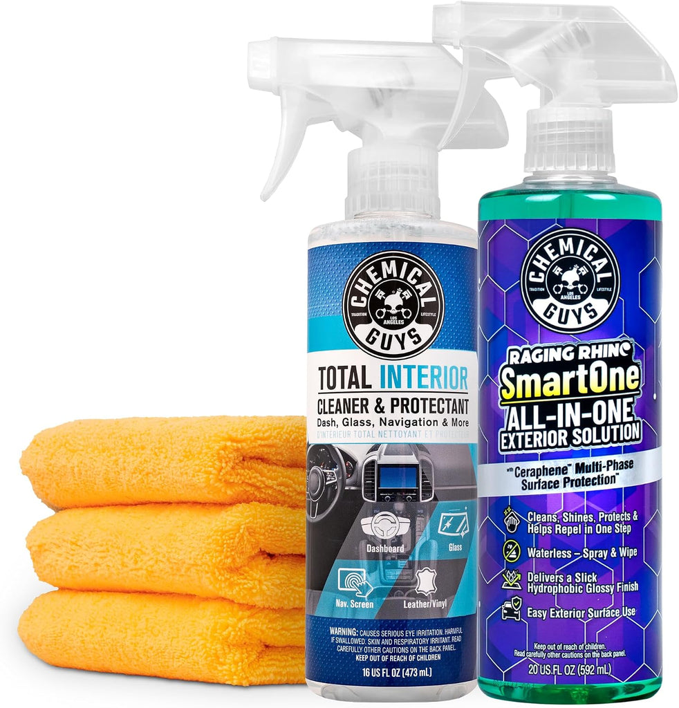 Chemical Guys, Raging Rhino Exterior & Total Interior Kit, 5-Piece