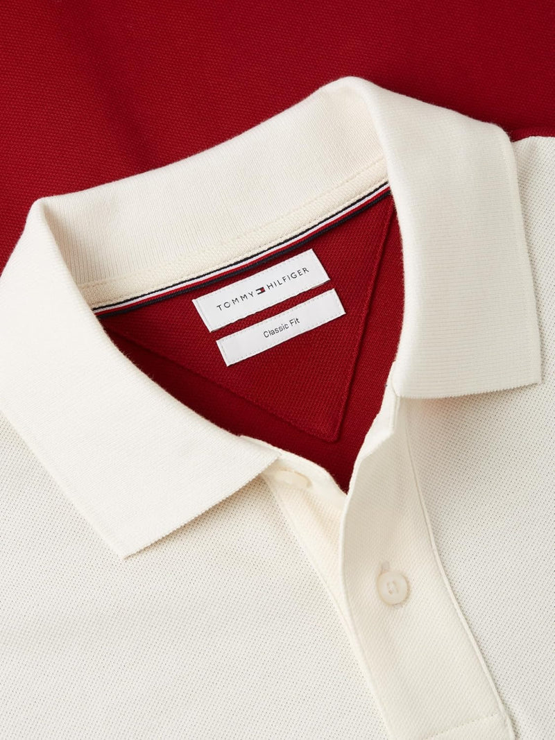 Tommy Hilfiger Men's Short Sleeve Polo Shirts in Regular Fit With Stretch and Organic Pique Cotton