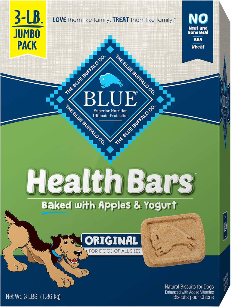 Blue Buffalo Health Bars Apple & Yogurt Dog Biscuits, 48 oz