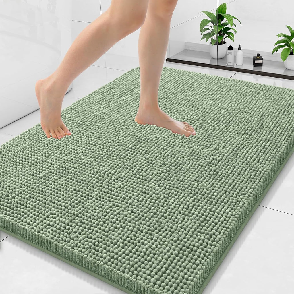 Arotive Bathroom Rugs 44x32, Soft Absorbent Shaggy Chenille Bath Rugs