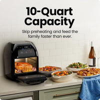 Chefman Multifunctional Digital Air Fryer+ Rotisserie XL 10L