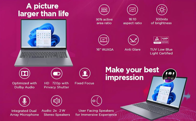 Lenovo Business Laptop, 16GB RAM, 512GB SSD, i5-13420H
