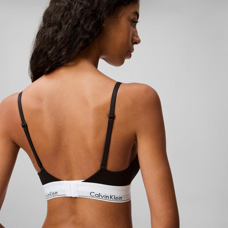 Calvin Klein Women's Modern Cotton Lightly Lined Triangle Wireless Bralette