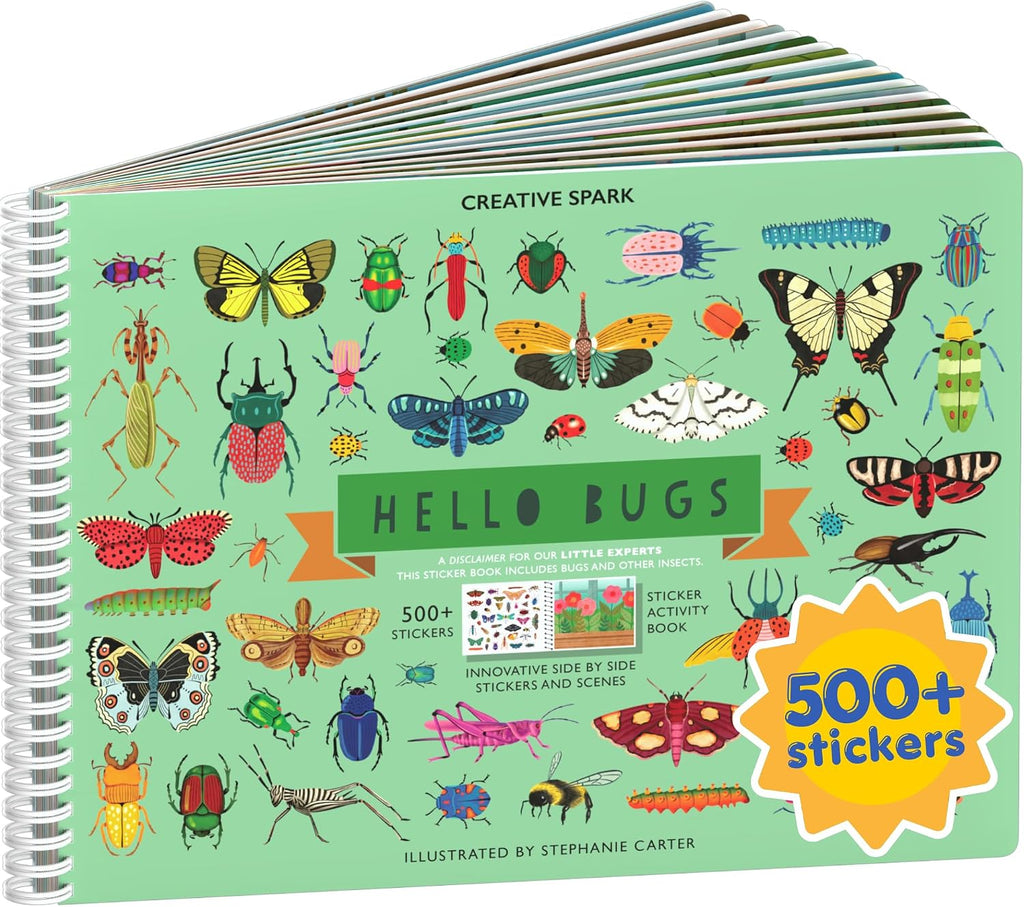 Cupkin Hello Bugs Coloring & Sticker Activity Book | 500+ Stickers