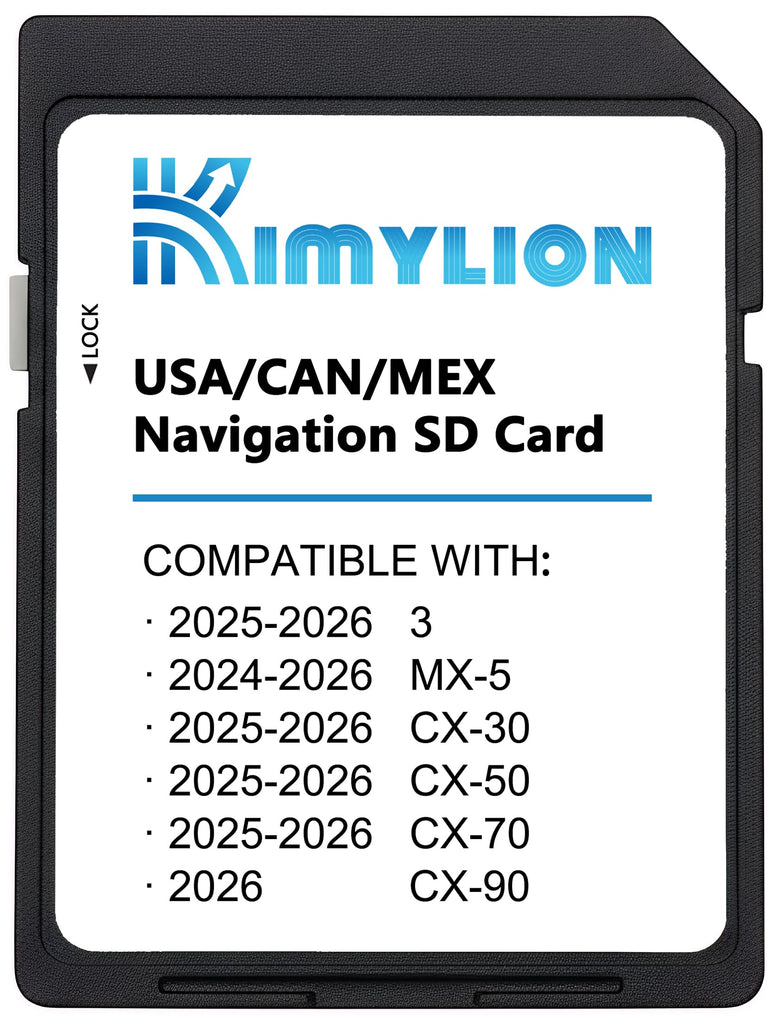 Navigation SD Card for Select 2024-2026 Mazda, KR9D66EZ1B, USA/CAN/MEX Maps