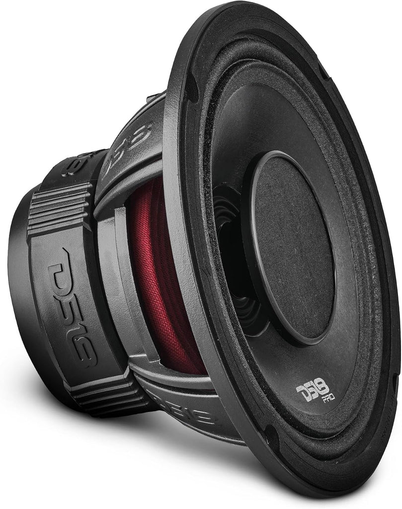 DS18 PRO-HY8.4B 8" Hybrid Mid-Range Car Audio Loudspeaker with 1" VC Built-in Compression Driver Horn, 500W Max 250W RMS