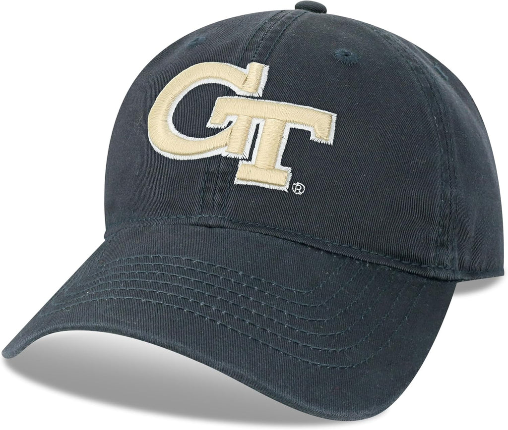 Legacy NCAA Officially Licensed Baseball Hat, Georgia Tech Yellow Jackets, Lightweight Cap for Men & Women, Relaxed Twil
