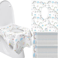 100 Pcs Toilet Seat Covers Disposable for Kids Toddler Extra Large Paper Potty Seat Cover Individually Wrapped Portable
