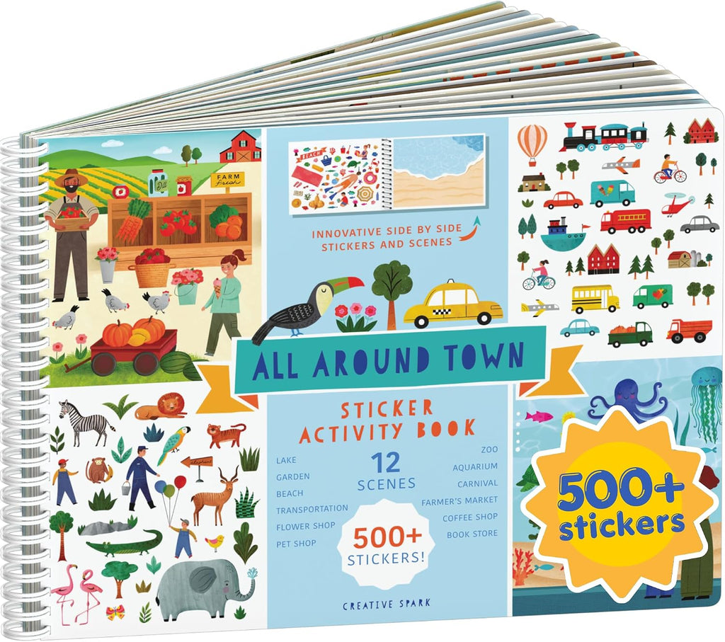Cupkin All Around Town Coloring & Sticker Activity Book | 500+ Stickers