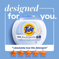 Tide PODS Free & Gentle Laundry Detergent Soap Pacs, 112 Count