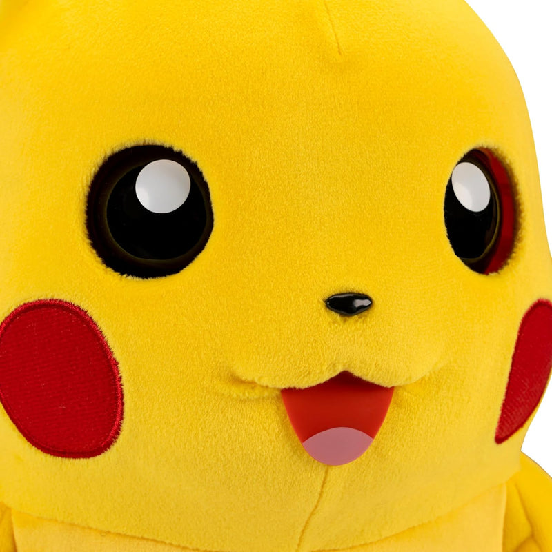Pokémon Pikachu Puppetronic de RealFX - Peluche interactivo de 16 pulgadas con más de 120