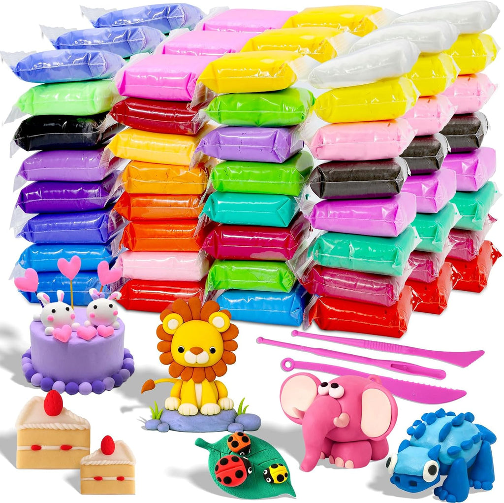 MuseLuxe Air Dry Clay - 96 Pack Modeling Clay Kit