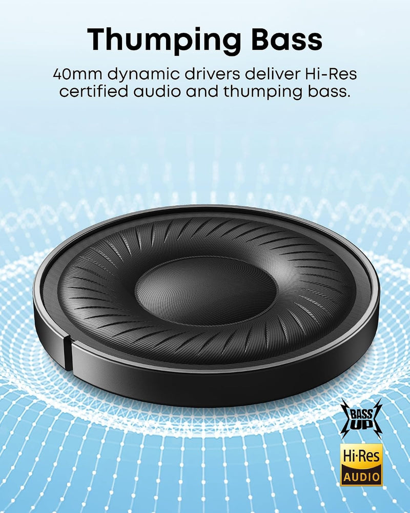 Soundcore by Anker Q20i Hybrid Active Noise Cancelling Headphones & Select 4 Go Bluetooth Shower Speaker (Bundle)