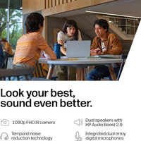 HP OmniBook 5 16 inch Next Gen AI PC, 2K Display, Snapdragon X X1-26-100, 16 GB RAM, 512 GB SSD, Qualcomm Adreno GPU, Windows 11 Home, Glacier Silver, 16-fb0299nr