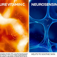 La Roche-Posay Suero puro de Vitamina C al 12% para cara con ácido hialurónico y ácido salicílico, suero facial hidratante, aumenta la luminosidad y reduce las arrugas, 2 fórmulas para piel normal
