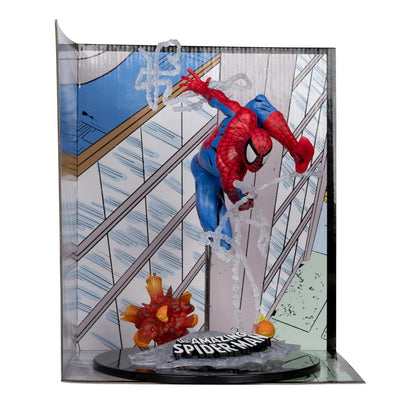 McFarlane Toys Marvel Spider-Man Escala 1:10 con Escena (The Amazing Spider-Man #302)