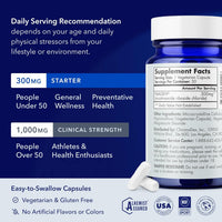 TRU NIAGEN Suplemento NAD patentado para la función cerebral, antienvejecimiento y regeneración celular, 300 mg de niagen, 30 porciones