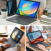 Funda con Teclado runelk para iPad 10.ª / 11.ª Gen (A16) - Gris