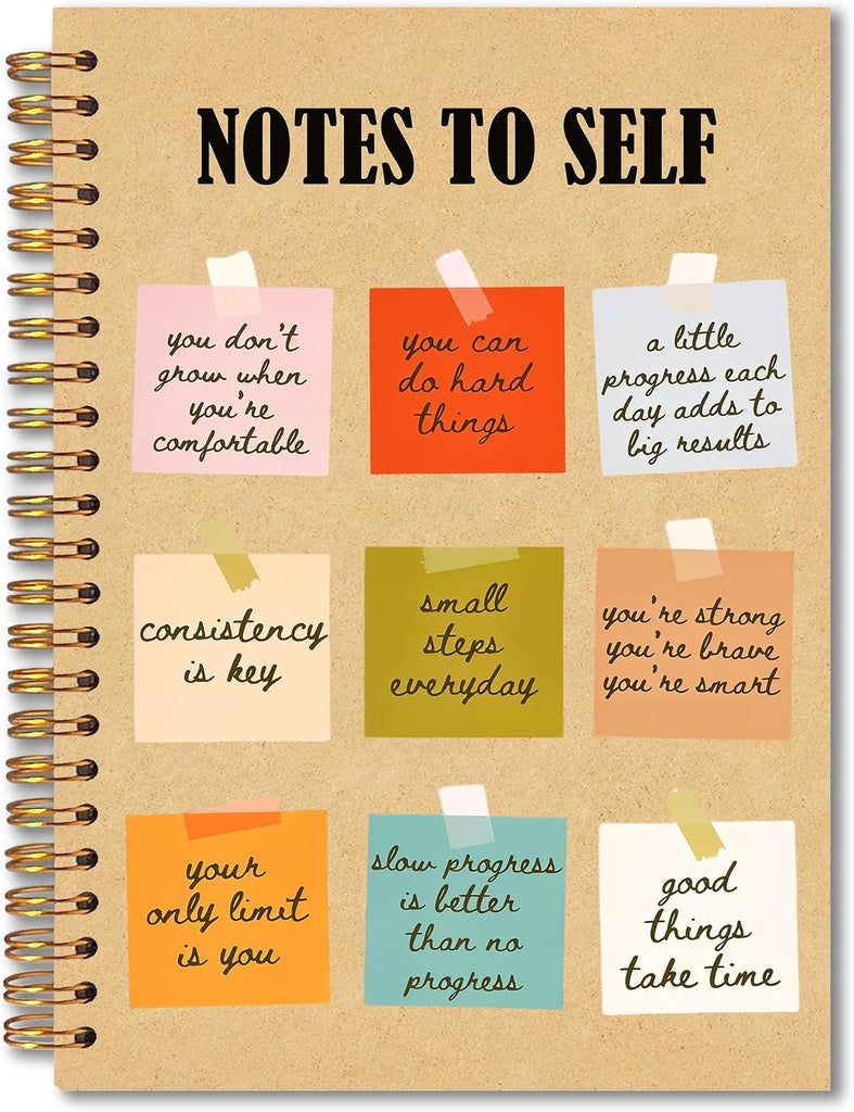 MKIJUHB Mental Health Motivational Spiral Notebook 5.5x8.3, Self Love Positive Affirmation Journal for Women, Notes to S