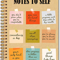 MKIJUHB Mental Health Motivational Spiral Notebook 5.5x8.3, Self Love Positive Affirmation Journal for Women, Notes to S