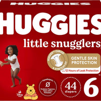 Huggies Size 6 Diapers, Little Snugglers Baby Diapers Size 6 (35+ lbs), 44ct