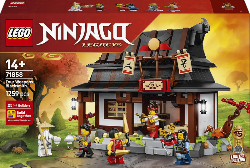 Lego 71858 Ninjago Blacksmith's 15th Anniversary Model Toy Birthday Present Blocks Niños Niñas
