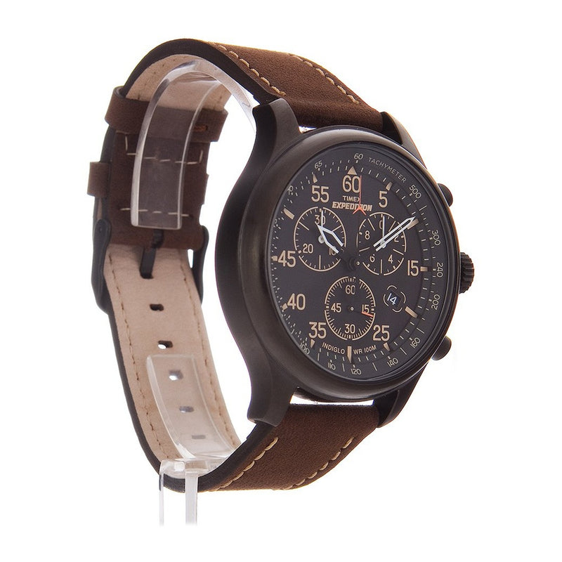 Timex Expedition Field Chronograph para Hombre con Correa Ajustable, Cronógrafo, Luz INDIGLO y Resistencia al Agua