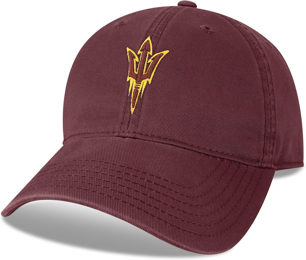 Legacy NCAA Officially Licensed Baseball Hat, Arizona State Sun Devils, Lightweight Cap for Men & Women, Relaxed Twill A