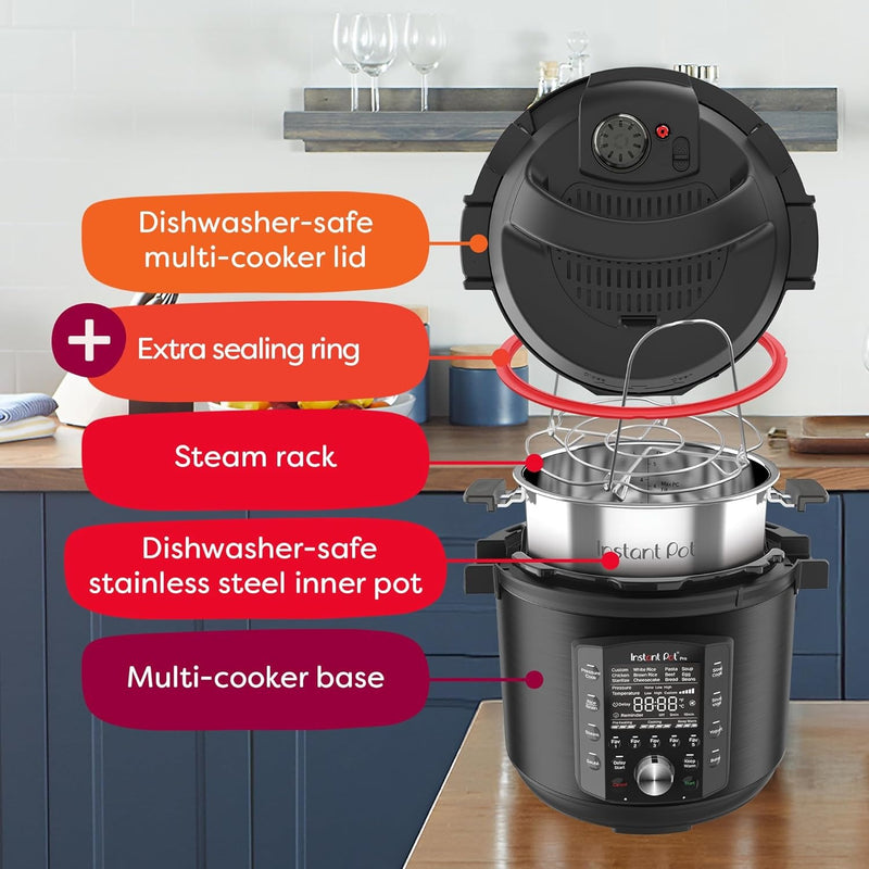 Instant Pot Pro (8 QT) 10-in-1 Pressure Cooker, Slow Cooker
