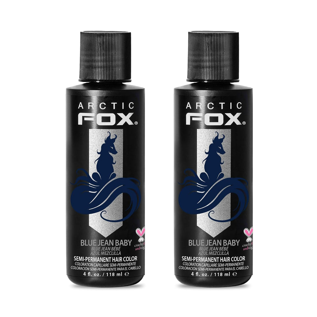 ARCTIC FOX Vibrant Semi-Permanent Dye Blue Jean Baby - Vegan - 2 x 4 oz