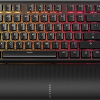 Corsair K70 CORE TKL Wireless RGB Tenkeyless Mechanical Gaming Keyboard – Pre-Lubed MLX Red v2 Linear Switches, SOCD, ABS Double-Shot Keycaps, Sound Dampening, 1000Hz Polling, QWERTY NA – Black