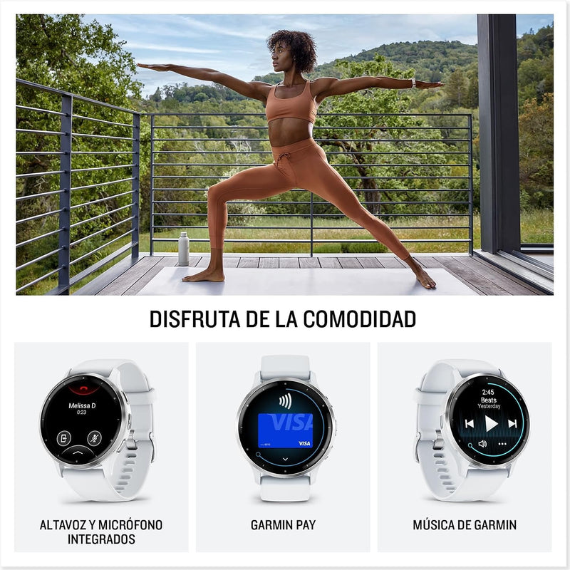 Garmin Venu® 3S, Premium Fitness Smartwatch, 41mm, Ivory