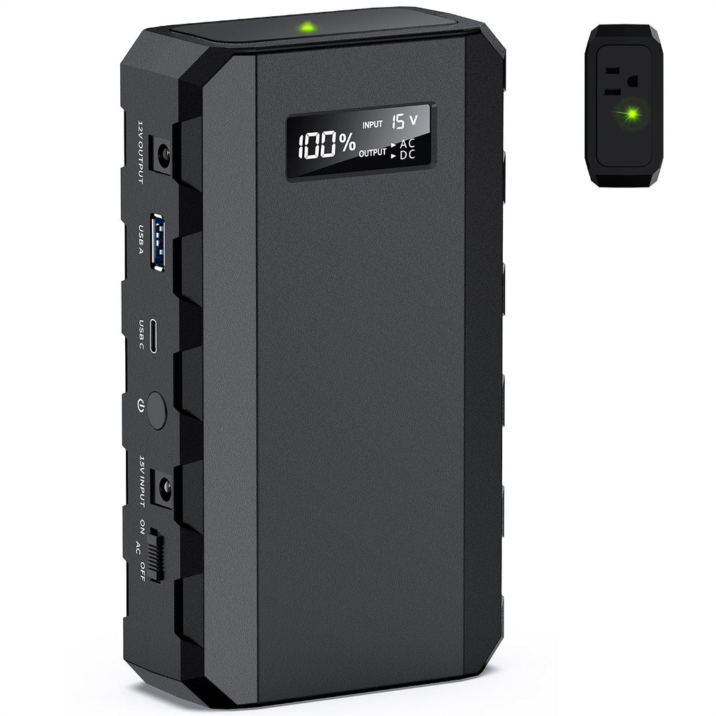 Apowking Portable Power Bank with AC Outlet, 65W Portable Laptop Charger
