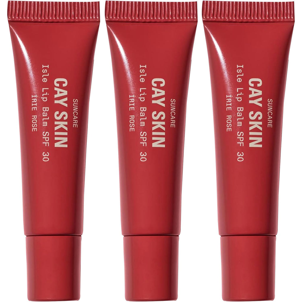 Cay Skin Isle Lip Balm SPF 30 – High Shine, Hydrating + Sheer Lip Gloss in Vanilla Brown Sugar Flavor – Formulated with