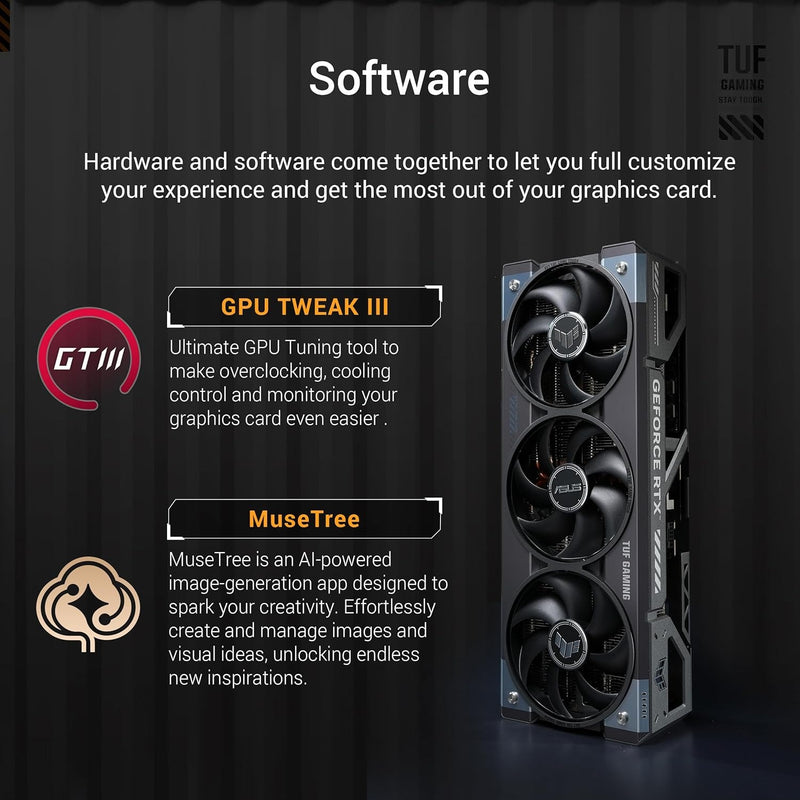 ASUS TUF Gaming GeForce RTX™ 5080 16GB GDDR7 OC Edition Graphics Card