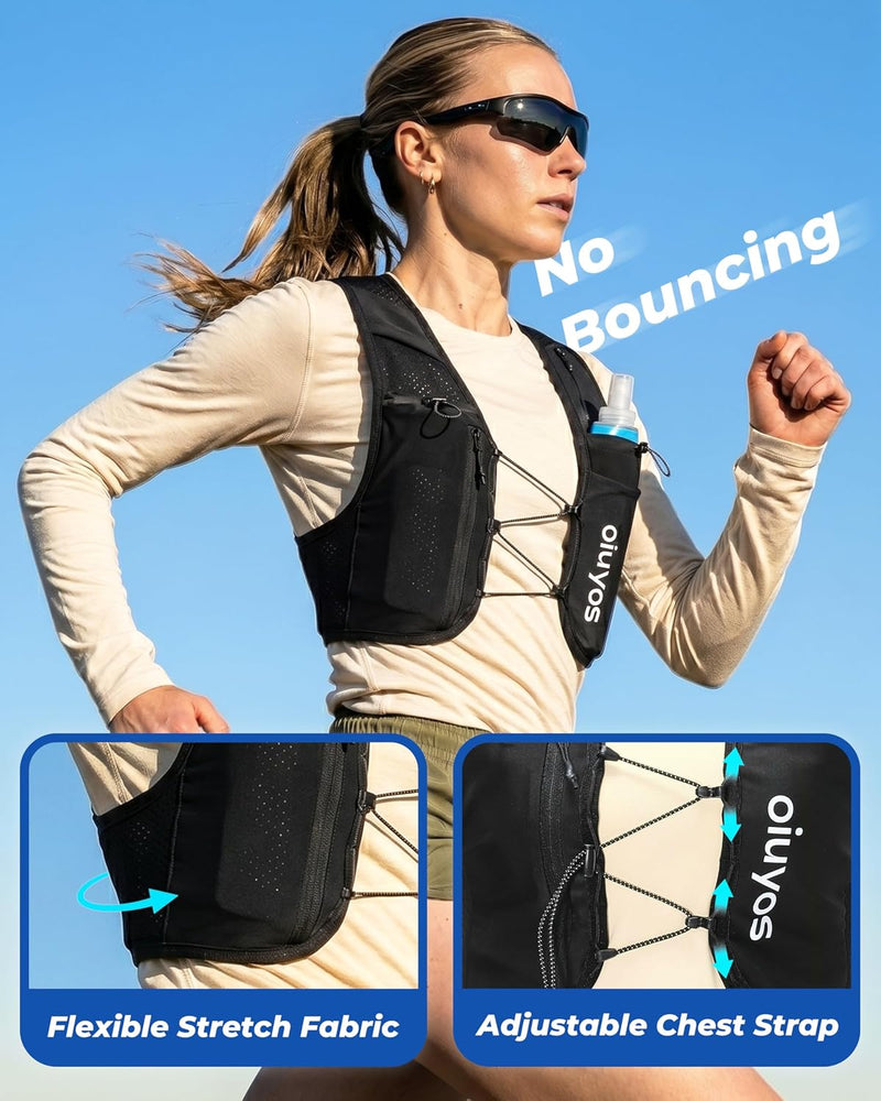 Oiuyos Chaleco de Running Ajustable - Hombre y Mujer