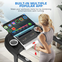 Cintas de correr inclinadas para el hogar con pantalla de TV y WiFi