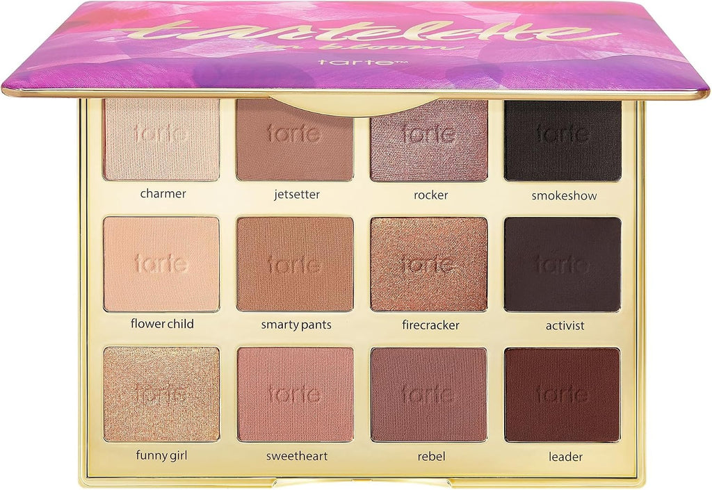 tartelette in bloom Amazonian clay palette – Full-Size Eyeshadow Palette with Neutral Matte & Shimmer Finish, Longwear Buildable Makeup, Vegan & Cruelty-Free