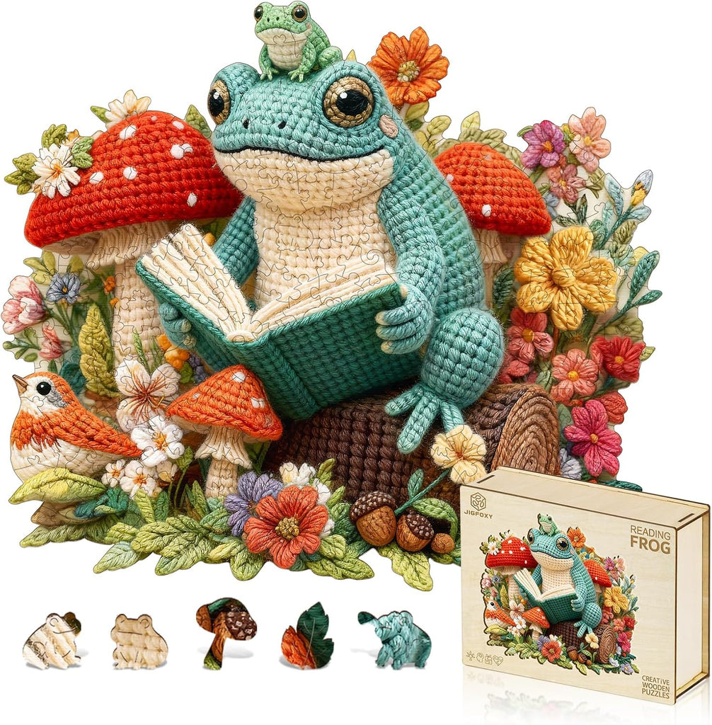 Jigfoxy Wooden Puzzles for Adults, Six Cute Little Chicks Wood Puzzle Adult