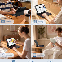 Funda con Teclado typecase Edge para iPad 11" (A16) / 10.ª Gen - Fibra de Carbono