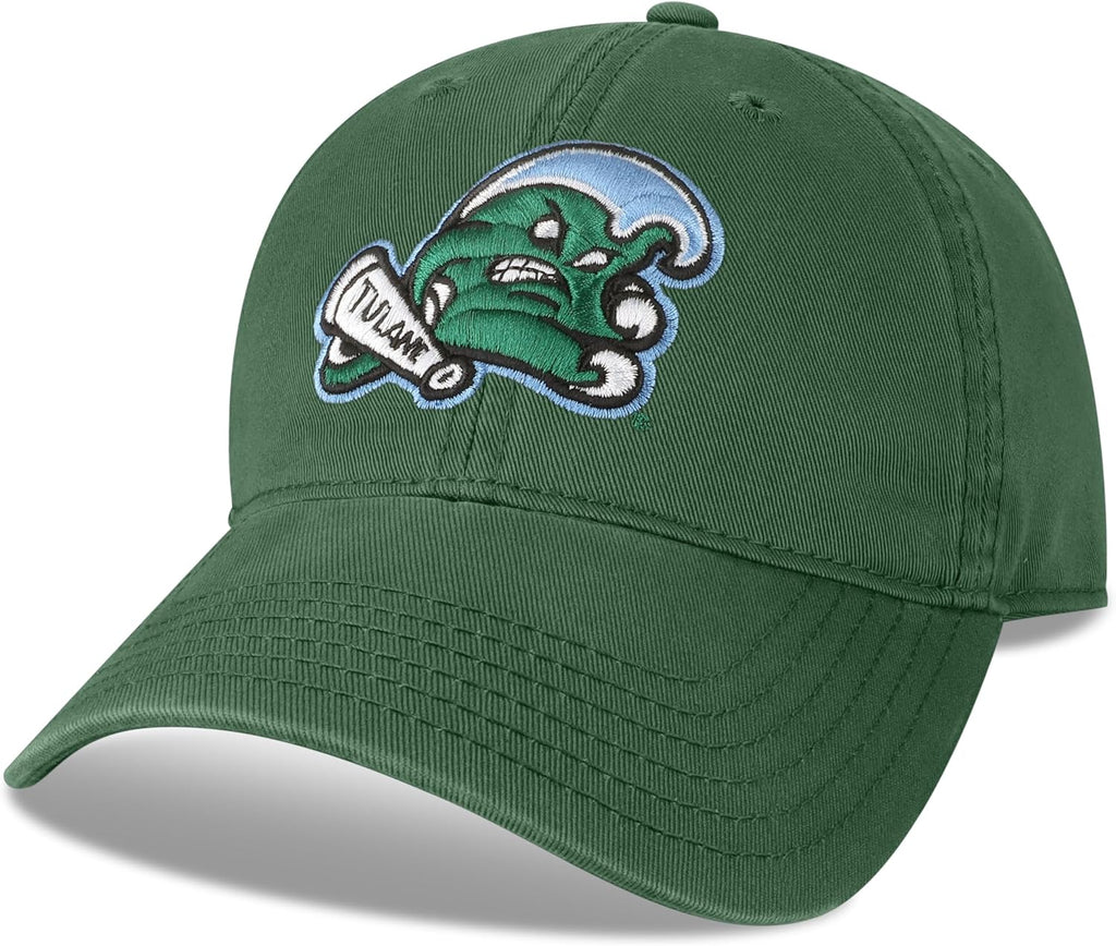 Legacy NCAA Officially Licensed Baseball Hat, Tulane Green Wave, Lightweight Cap for Men & Women, Relaxed Twill Adjustab