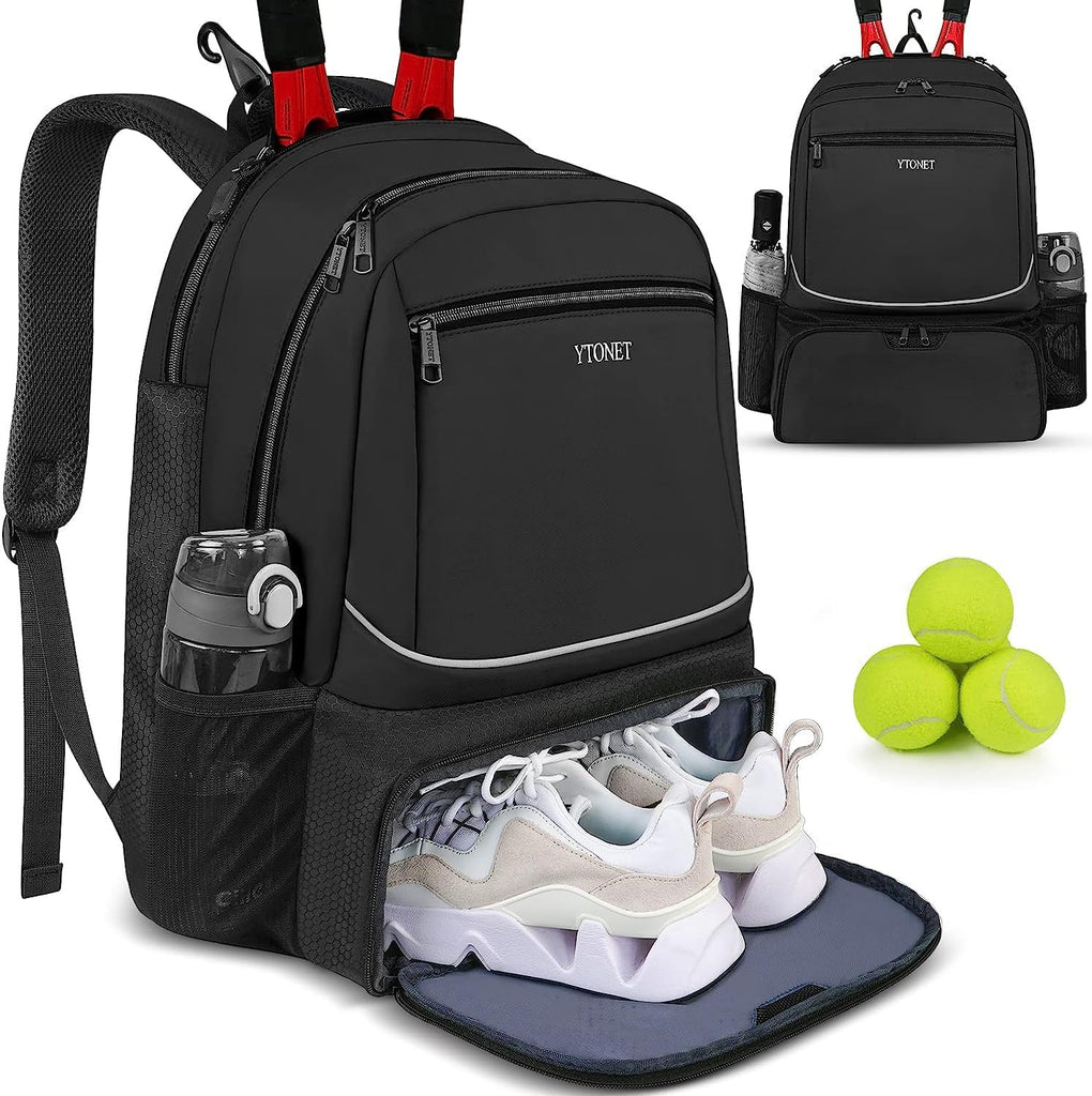 Ytonet Tennis Bag Tennis Backpack for Women Men 2 Rackets