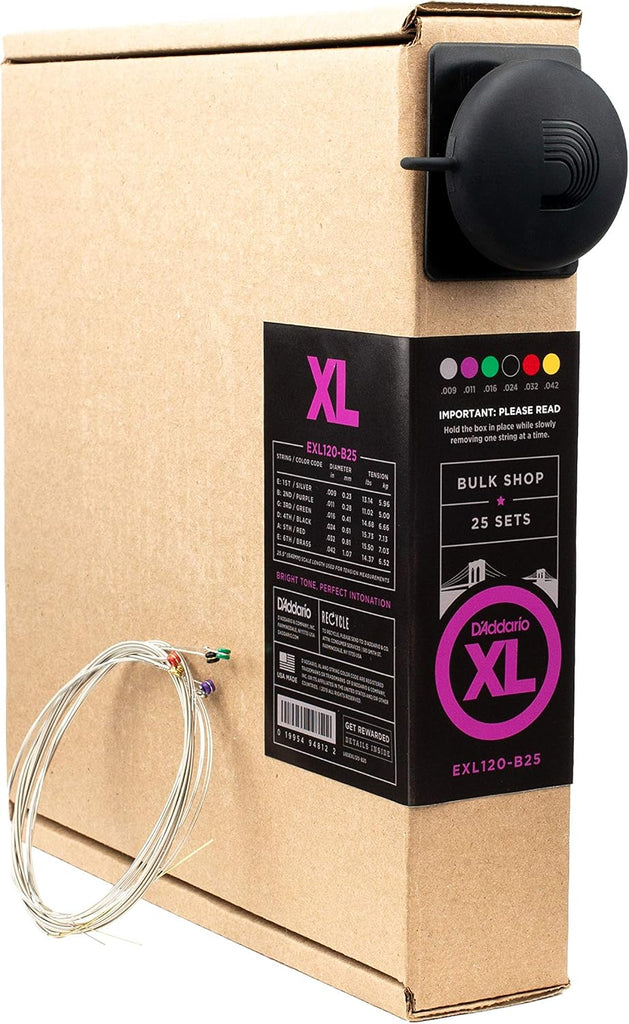 D'Addario XL Nickel EXL120-B25 Electric Guitar Strings, 09-42, 25 Sets
