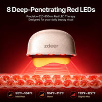 ZDEER GS5 - Herramienta de escultura facial eléctrica de latón Gua Sha con vibración, masajeador facial para mujer, terapia de luz roja LED para cuello y cara, dispositivo de reafirmación de la piel,