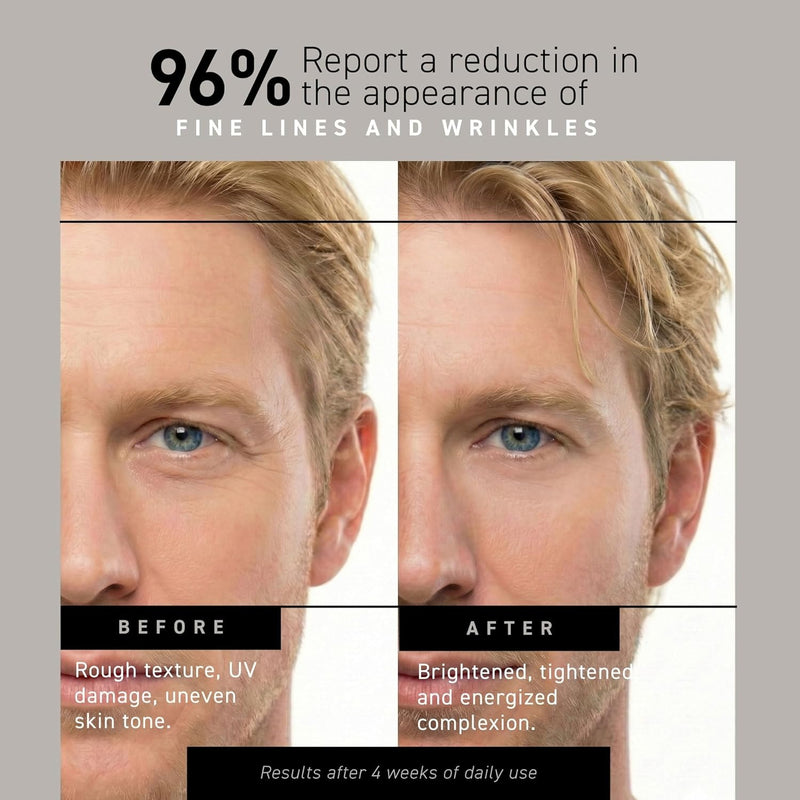 Crema revitalizadora antienvejecimiento Brickell Men's para hombres, crema de noche antiarrugas natural y orgánica para la cara para reducir líneas finas y arrugas, 2 onzas, sin fragancia