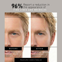 Crema revitalizadora antienvejecimiento Brickell Men's para hombres, crema de noche antiarrugas natural y orgánica para la cara para reducir líneas finas y arrugas, 2 onzas, sin fragancia