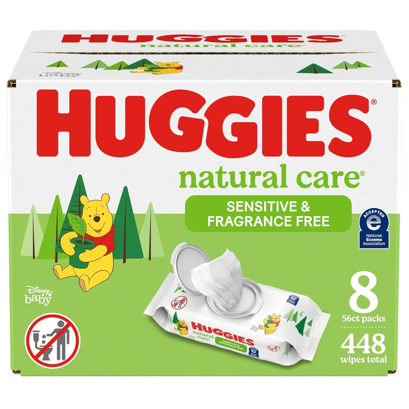 Huggies Natural Care Sensitive Toallitas Húmedas sin Fragancia para Bebé