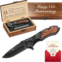 Titorld 11 Years Anniversary Keepsake Gifts for Him, 11th Anniversary Present for Men Boyfriend Husband Couple, Eleven Y
