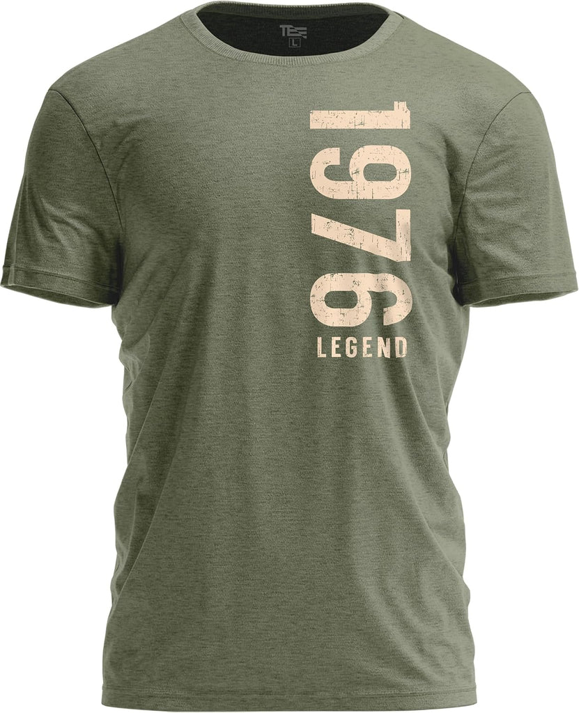 TeeStock 50th Birthday Gifts for Men – Vintage 1976 Legend T-Shirt – Celebrating 50 Years Old Graphic Tees