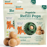 WOOF Pupsicle Peanut Butter & Beef Refill Pops Dog Treats, XL, 2 Pack
